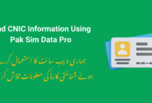 Find CNIC Information Using Pak Sim Data Pro